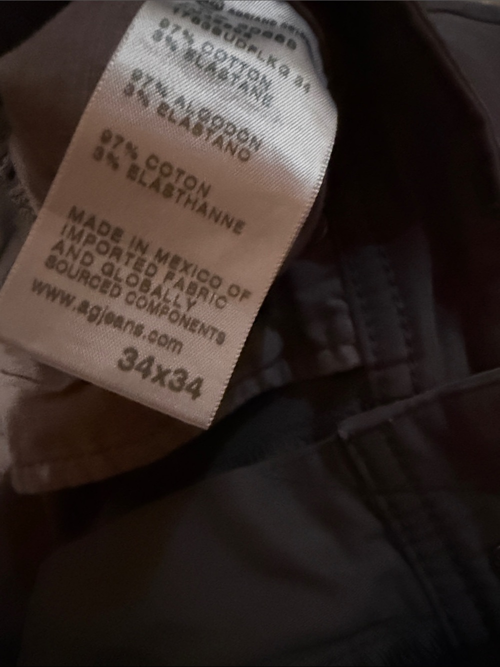 AG Adriano Goldschmied Tellis Modern Slim Pants in Gray - Picture 3 of 4